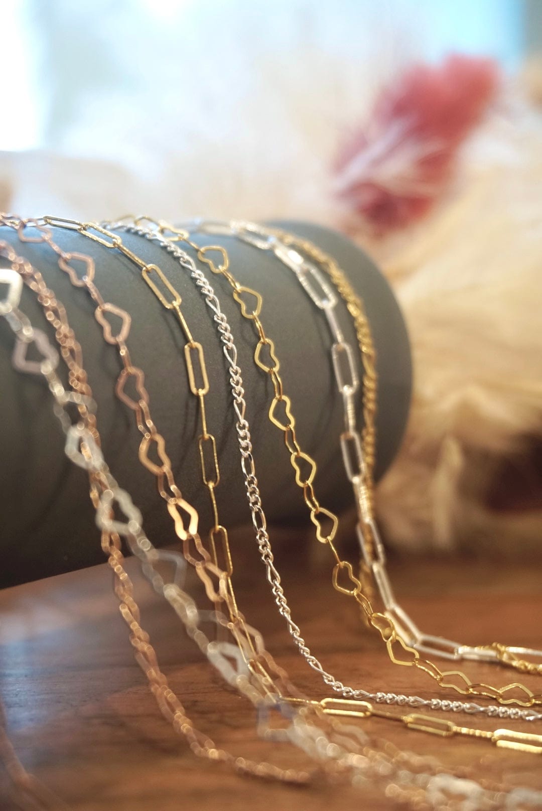 Maggie Read Jewellery permanent jewellery chain examples