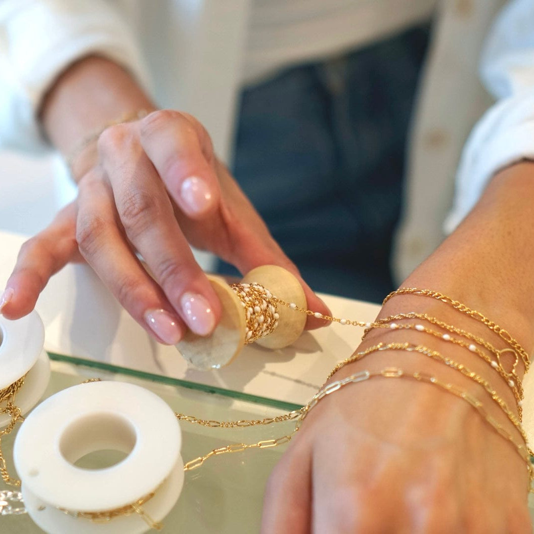 Maggie Read Jewellery permanent jewellery - choosing a chain