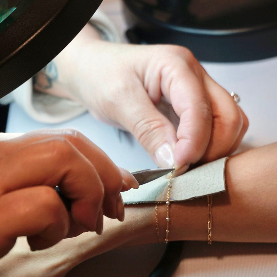 Maggie Read Jewellery permanent jewellery - welding