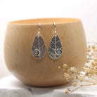 Maggie Read Jewellery Earrings Fine silver Leaf Silver Gemstone Earrings