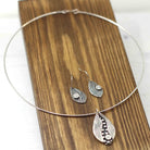 Maggie Read Jewellery Earrings Fine silver Riverbed Silver Earrings and Necklace Set