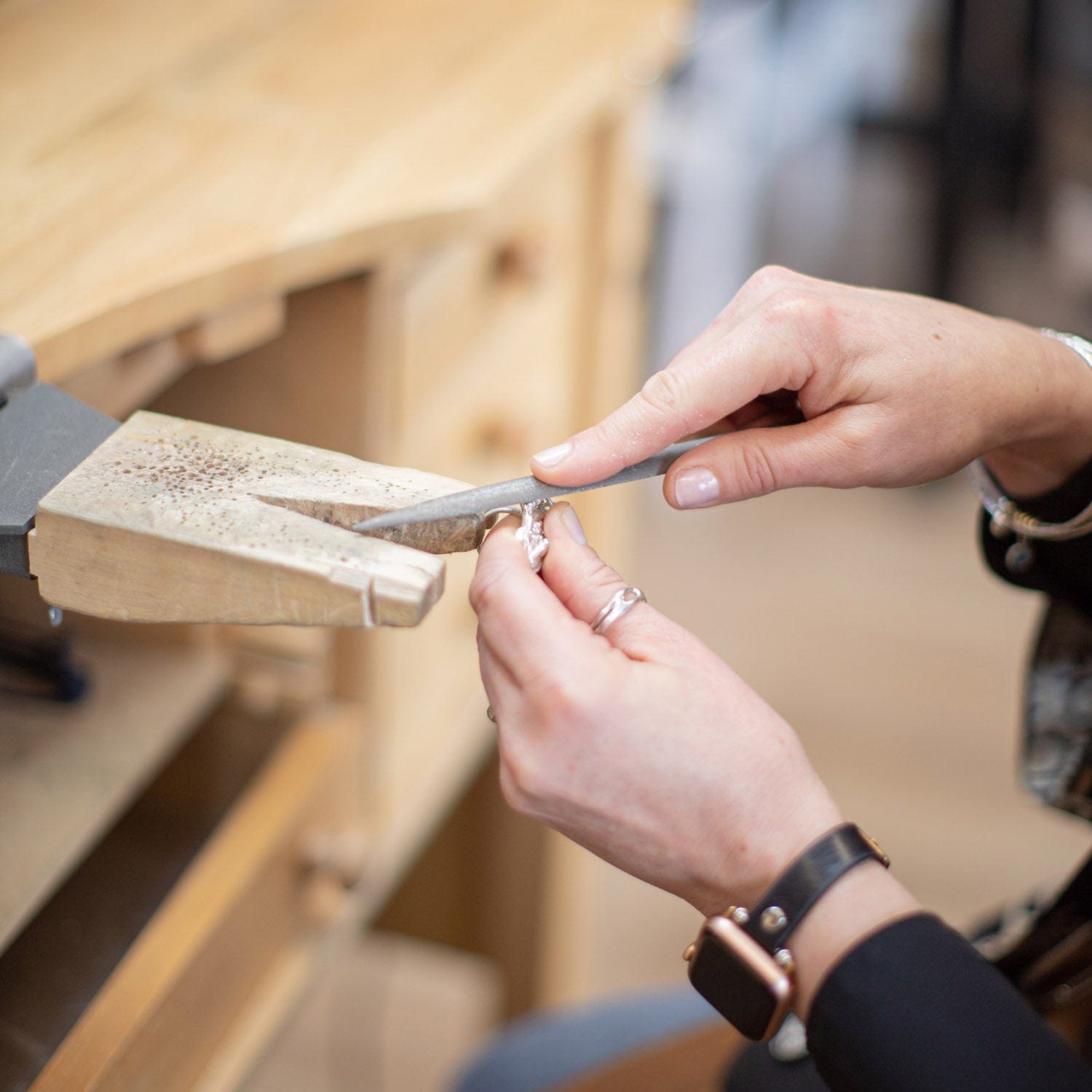 Maggie Read Jewellery Jewellery Class Private Silver Stacking Bangles Workshop - Saturday 7th September (10.30am to 2.30pm)