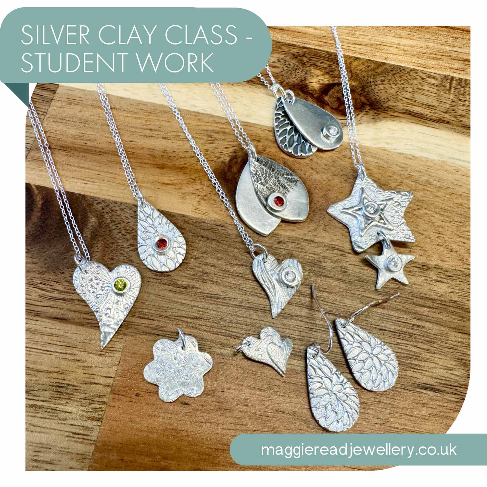 Maggie Read Jewellery Jewellery Class Silver Metal Clay Workshop