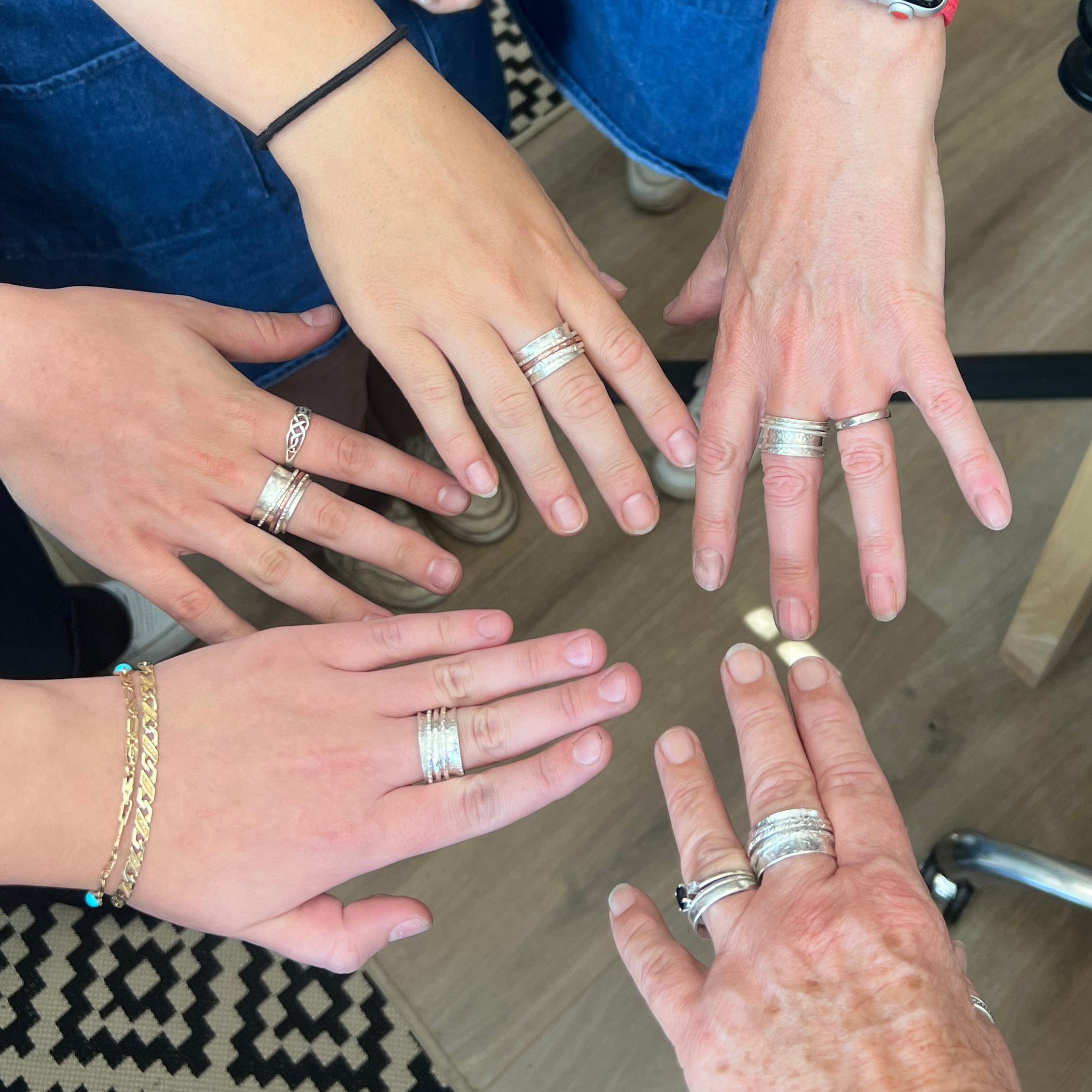 Maggie Read Jewellery Jewellery Class Silver Spinner Ring Workshop