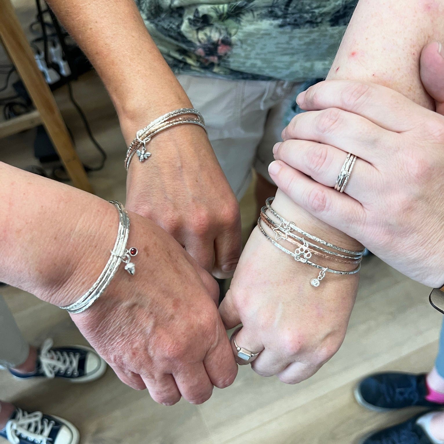 Maggie Read Jewellery Jewellery Class Silver Stacking Bangles Workshop