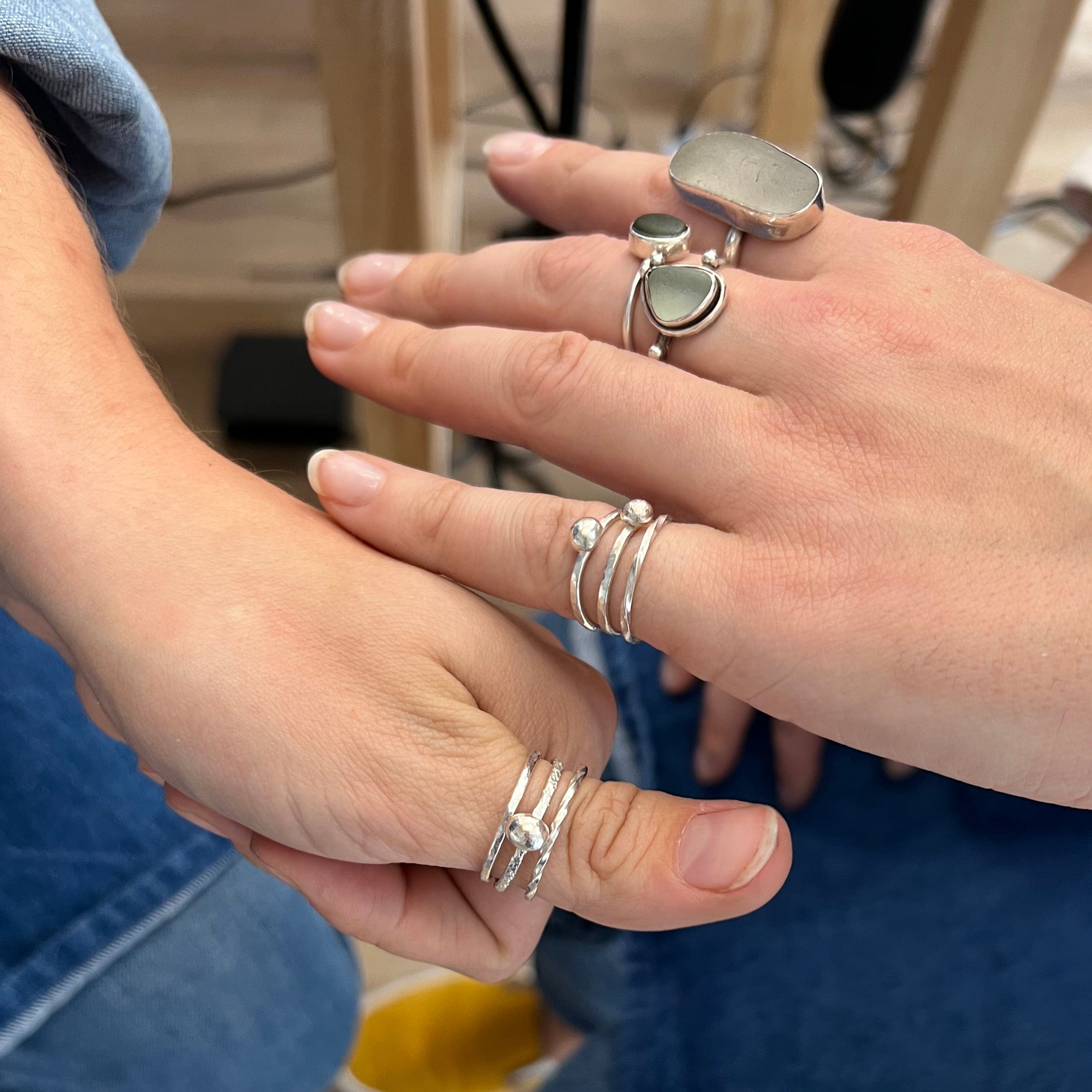 Maggie Read Jewellery Jewellery Class Silver Stacking Rings Workshop