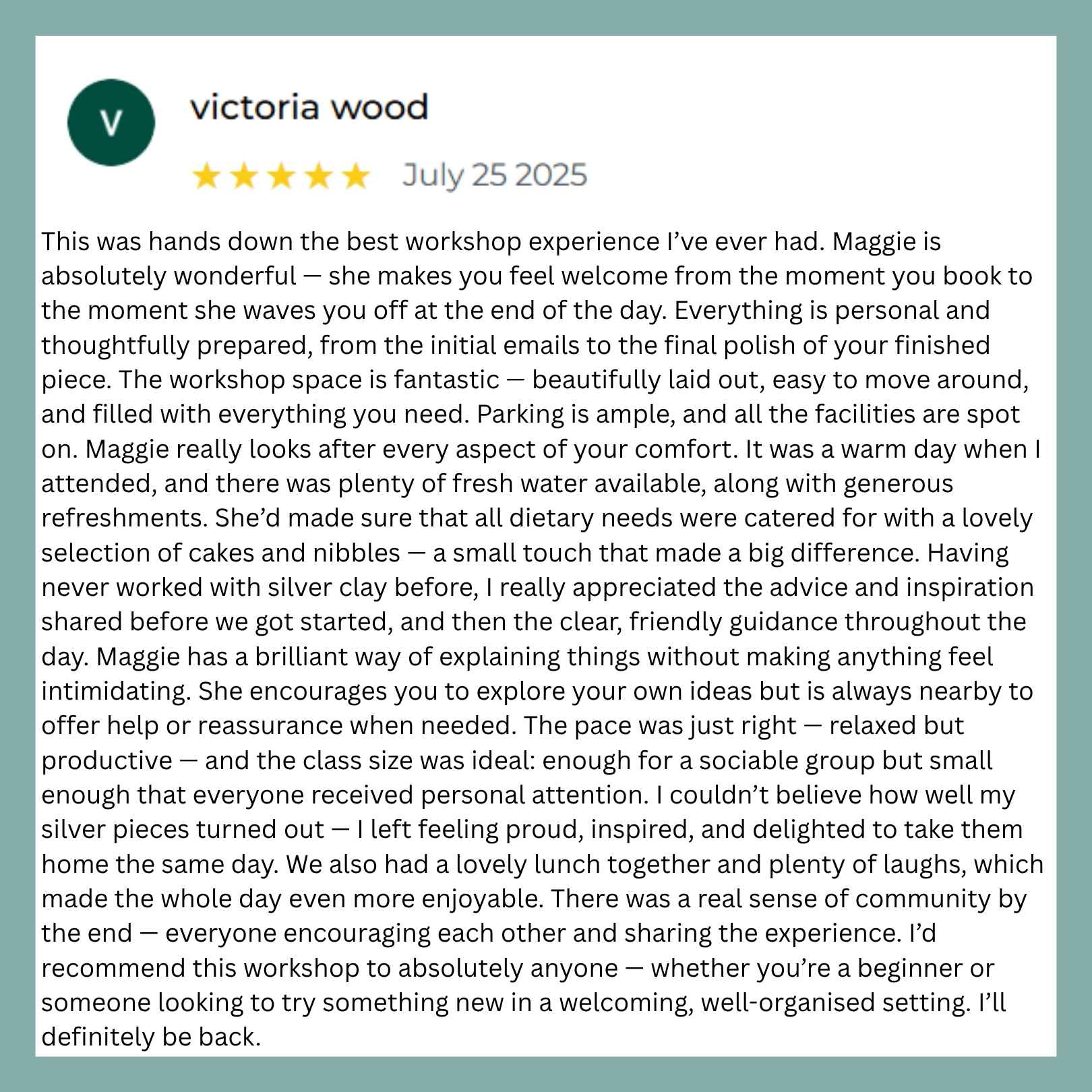 Maggie Read Jewellery Jewellery Class Silver Stacking Rings Workshop