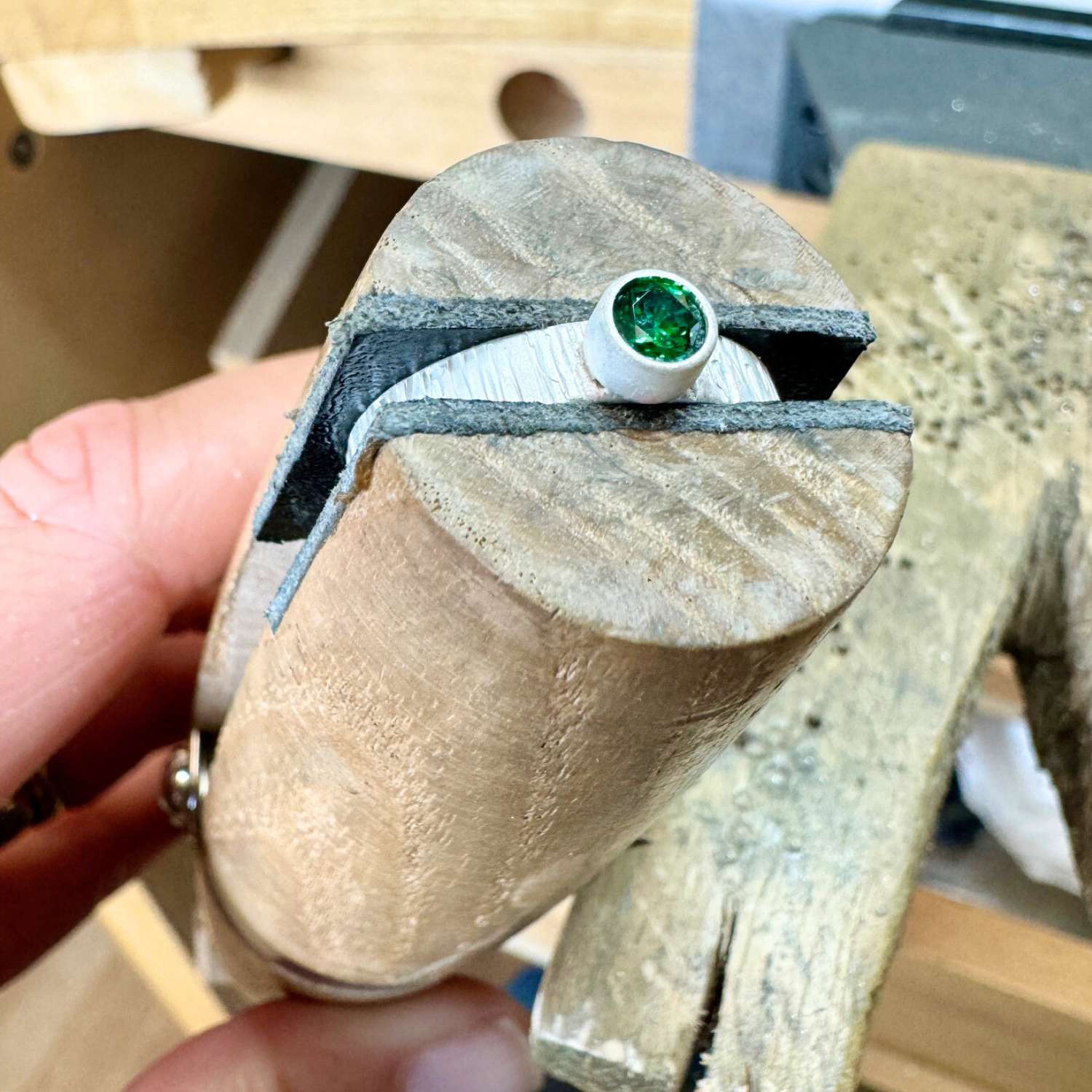 Maggie Read Jewellery Jewellery Class Textured Gemstone Ring Workshop