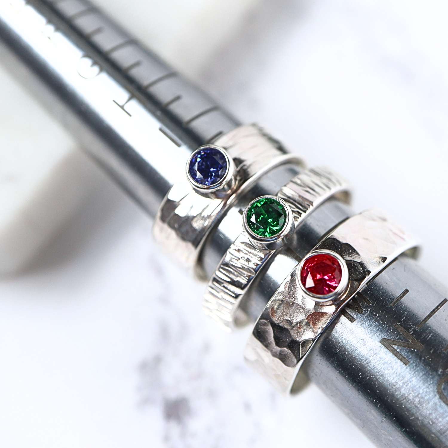 Maggie Read Jewellery Jewellery Class Textured Gemstone Ring Workshop