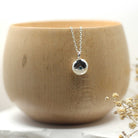 Maggie Read Jewellery Necklaces Sterling silver Molten Nugget Silver Necklace with Aquamarine Gemstone