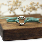 Maggie Read Jewellery Rings Sterling silver Molten Metal Organic Circle Woven Bracelet