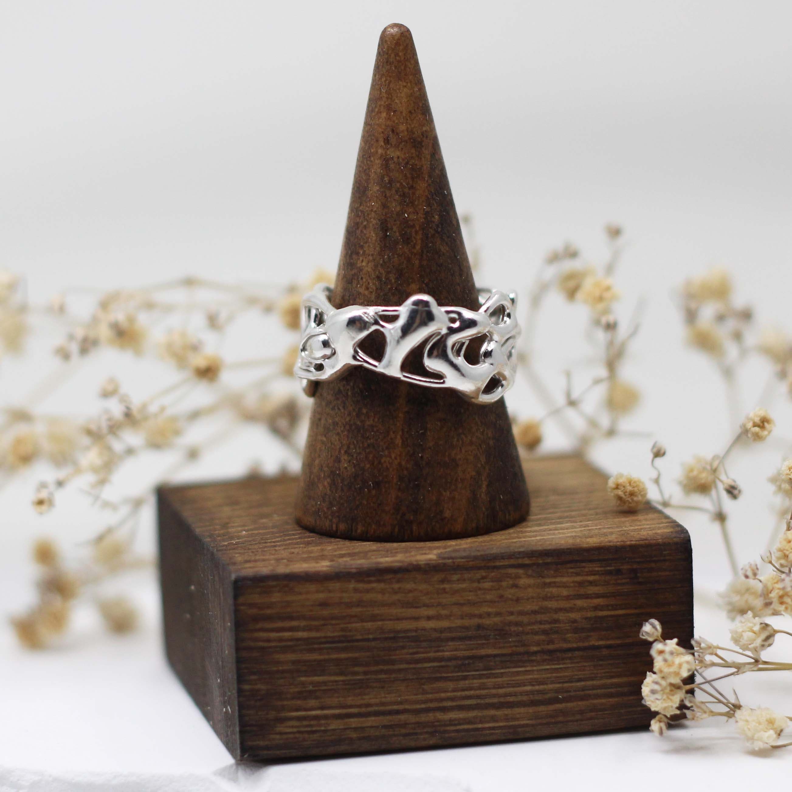 Maggie Read Jewellery Rings Sterling silver Molten Metal Silver Ring 15 (size R)