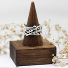 Maggie Read Jewellery Rings Sterling silver Molten Metal Silver Ring 15 (size R)