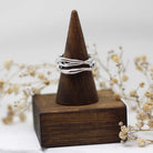 Maggie Read Jewellery Rings Sterling silver Molten Metal Silver Ring 16 (size N 1/2)