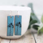 Maggie Read Jewellery Earrings Blue Seed Head Enamel Earrings