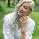 Maggie Read Jewellery Earrings Sterling silver Molten Metal Silver Abstract Earrings