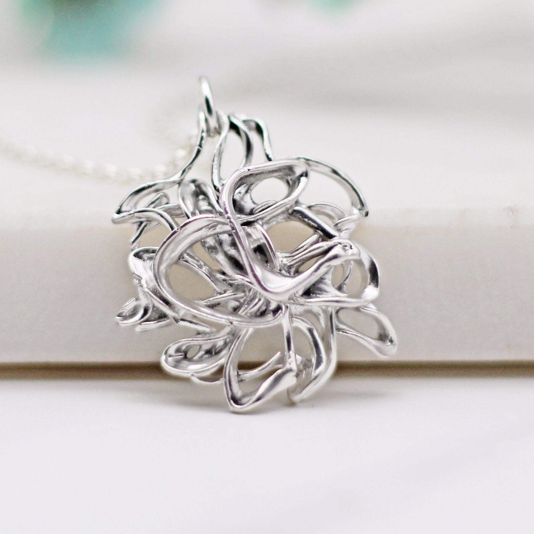 Maggie Read Jewellery Necklaces Molten Metal Silver Necklace