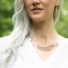 Maggie Read Jewellery Necklaces Sterling silver Molten Metal Abstract Silver Necklace