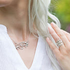 Maggie Read Jewellery Necklaces Sterling silver Molten Metal Loopy Silver Necklace