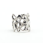 Maggie Read Jewellery Rings Sterling silver Molten Metal Adjustable Silver Ring