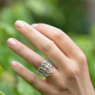 Maggie Read Jewellery Rings Sterling silver Molten Metal Adjustable Silver Ring