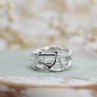 Maggie Read Jewellery Rings Sterling silver Molten Metal Silver Ring 12 (size S1/2)