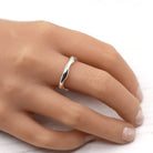 Maggie Read Jewellery Rings Sterling silver Molten Metal Silver Ring 2 (size P)