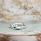 Maggie Read Jewellery Rings Sterling silver Molten Metal Silver Ring 2 (size P)