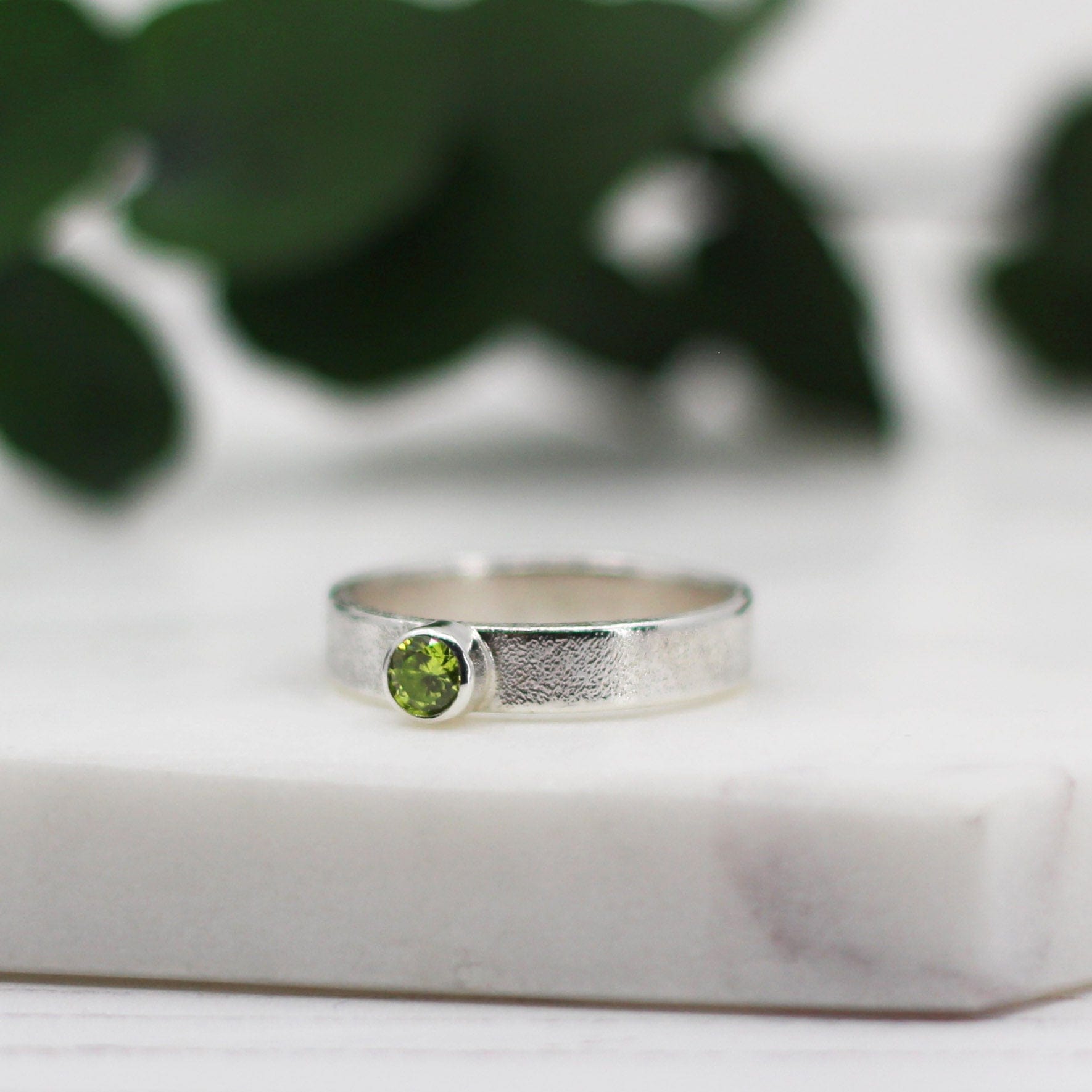 Maggie Read Jewellery Rings Sterling silver Peridot Silver Ring