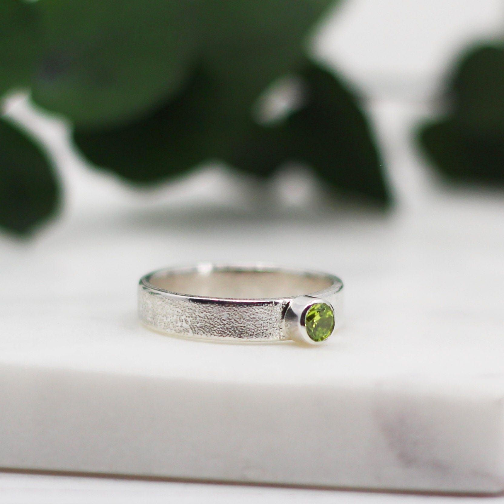 Maggie Read Jewellery Rings Sterling silver Peridot Silver Ring