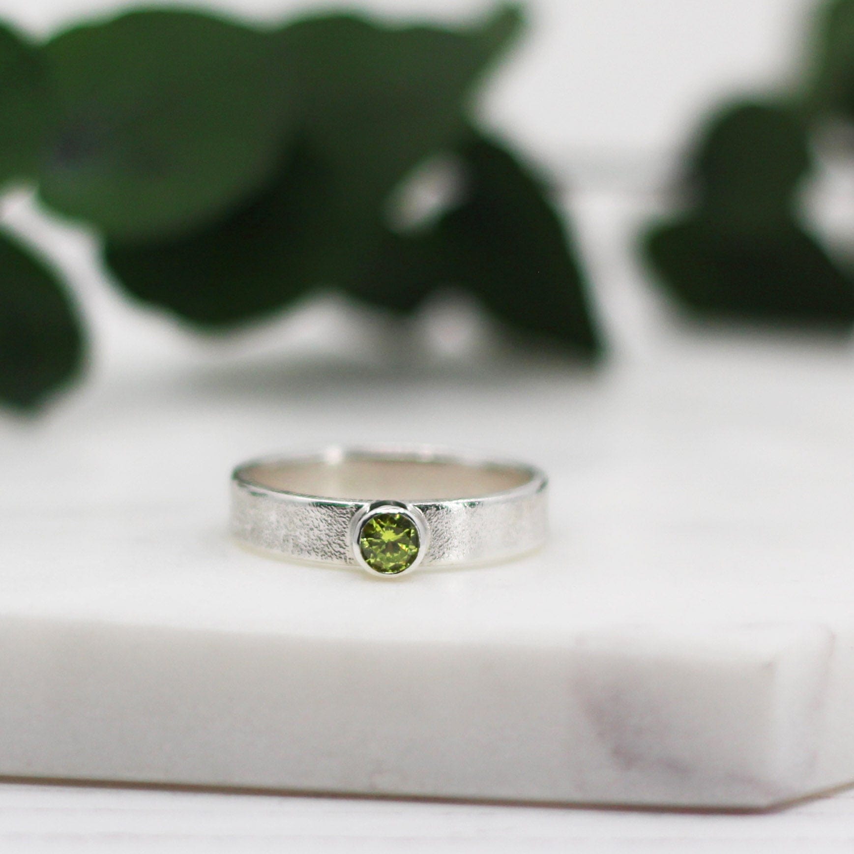 Maggie Read Jewellery Rings Sterling silver Peridot Silver Ring