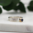Maggie Read Jewellery Rings Sterling silver Tanzanite Silver & Gold Ring