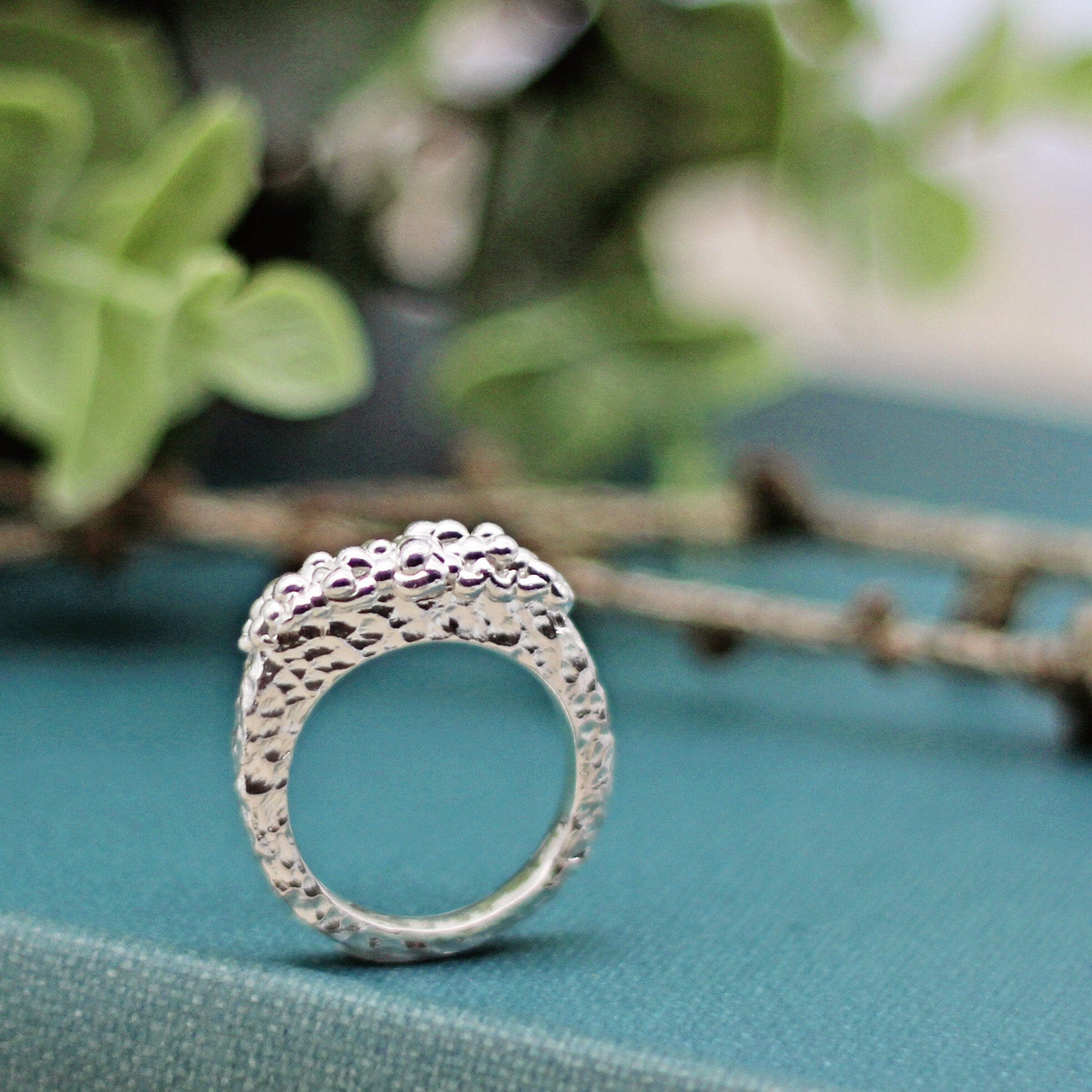 Maggie Read Jewellery Rings Woodland Silver Ring