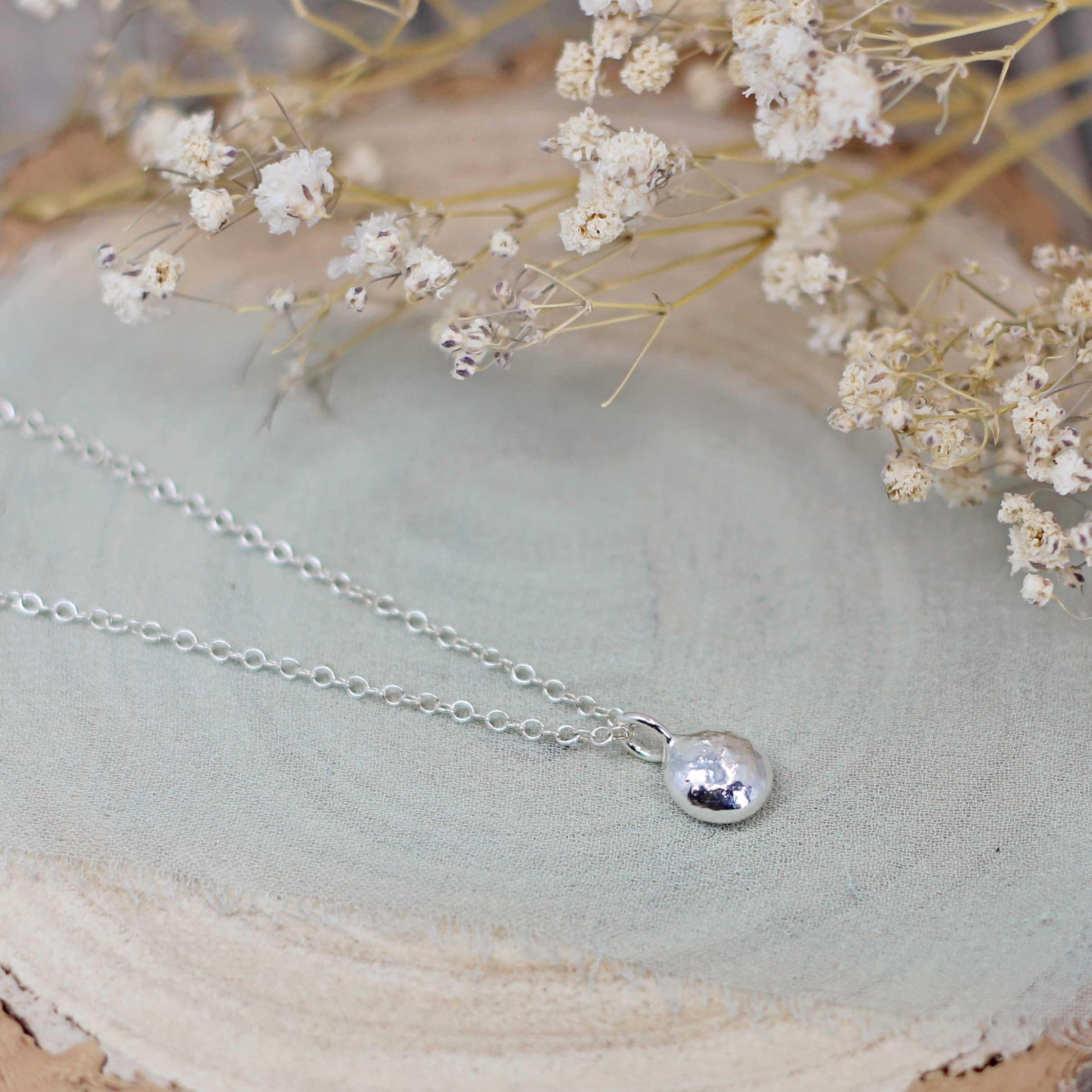 Maggie Read Jewellery Necklaces Silver Molten Nugget Necklace