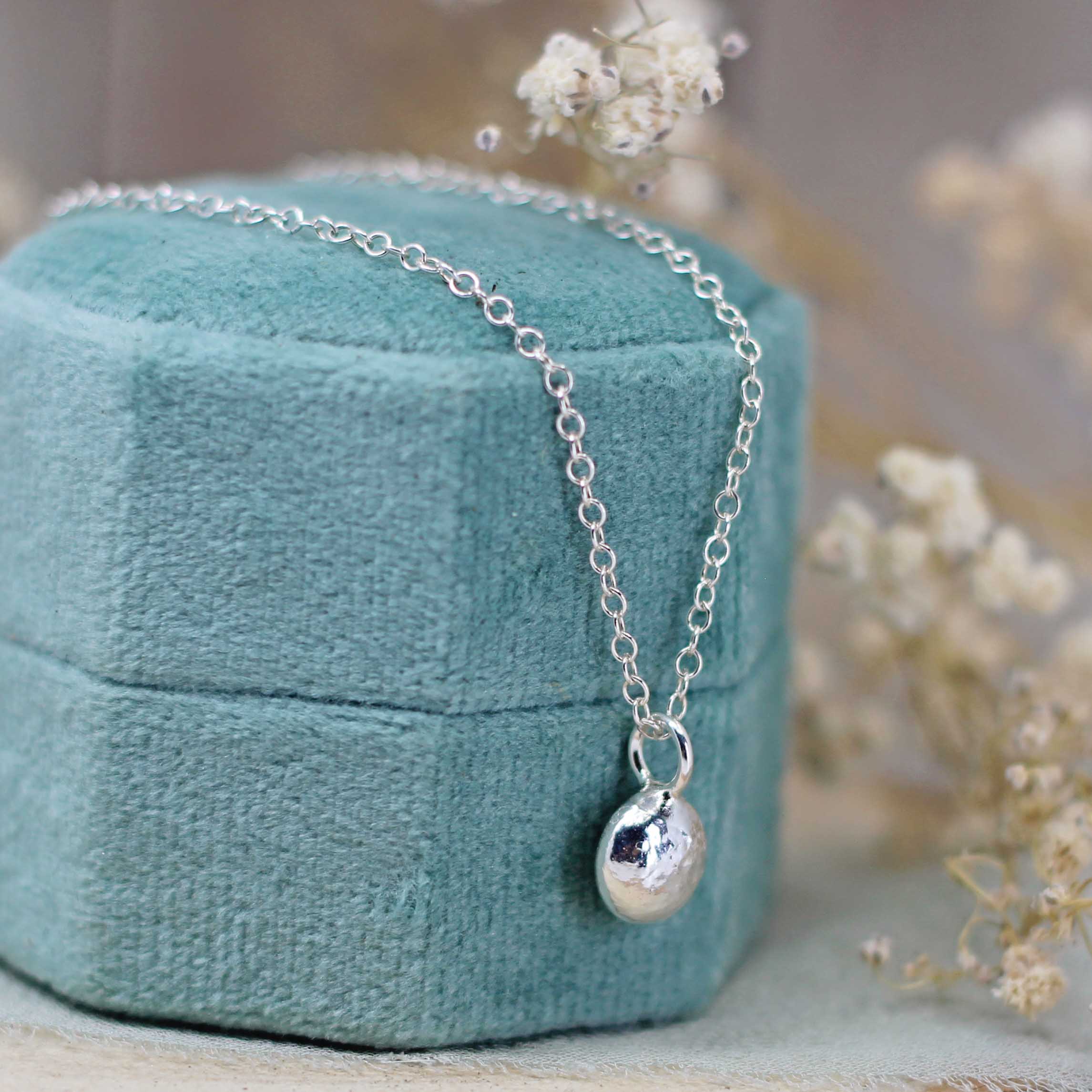 Maggie Read Jewellery Necklaces Silver Molten Nugget Necklace