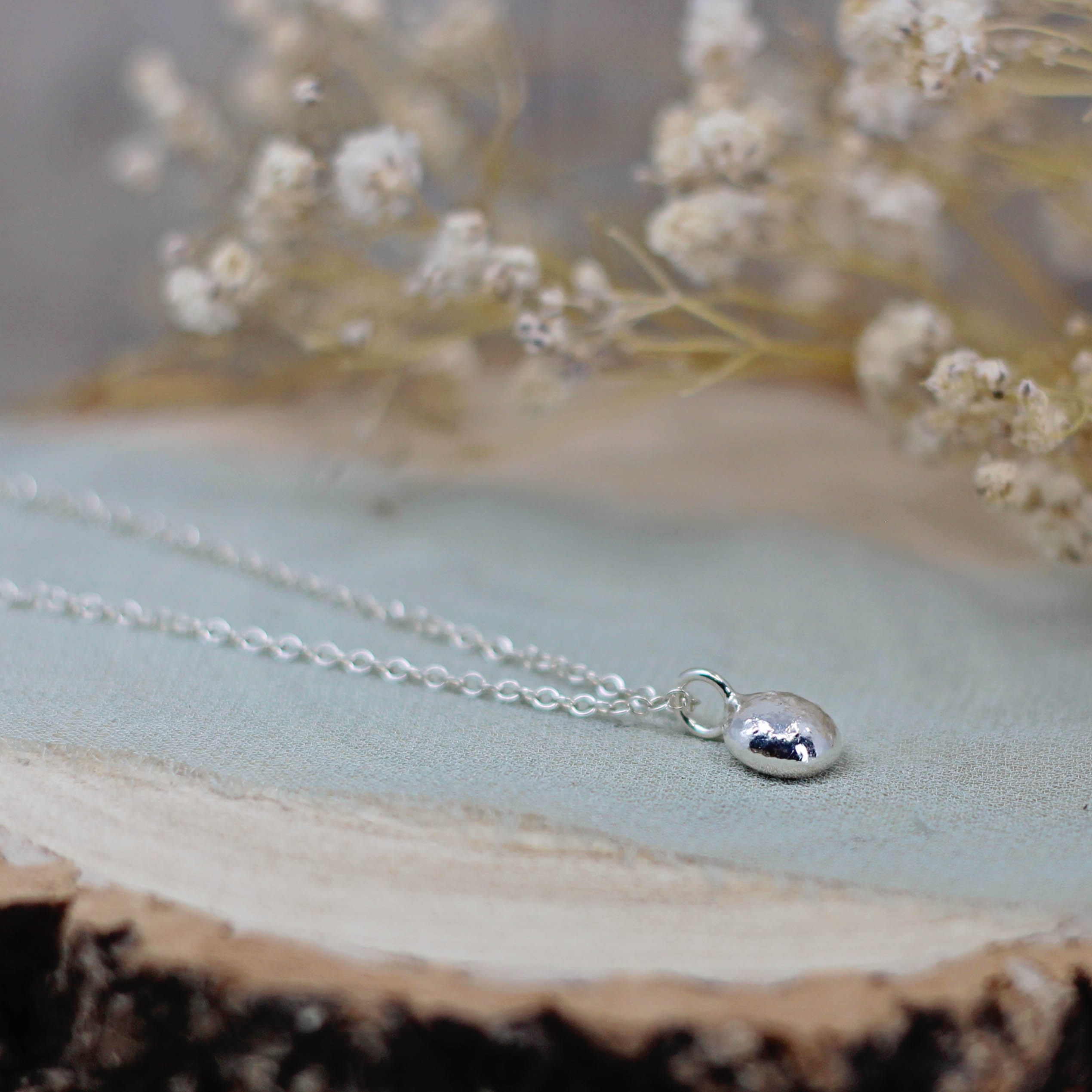 Maggie Read Jewellery Necklaces Silver Molten Nugget Necklace