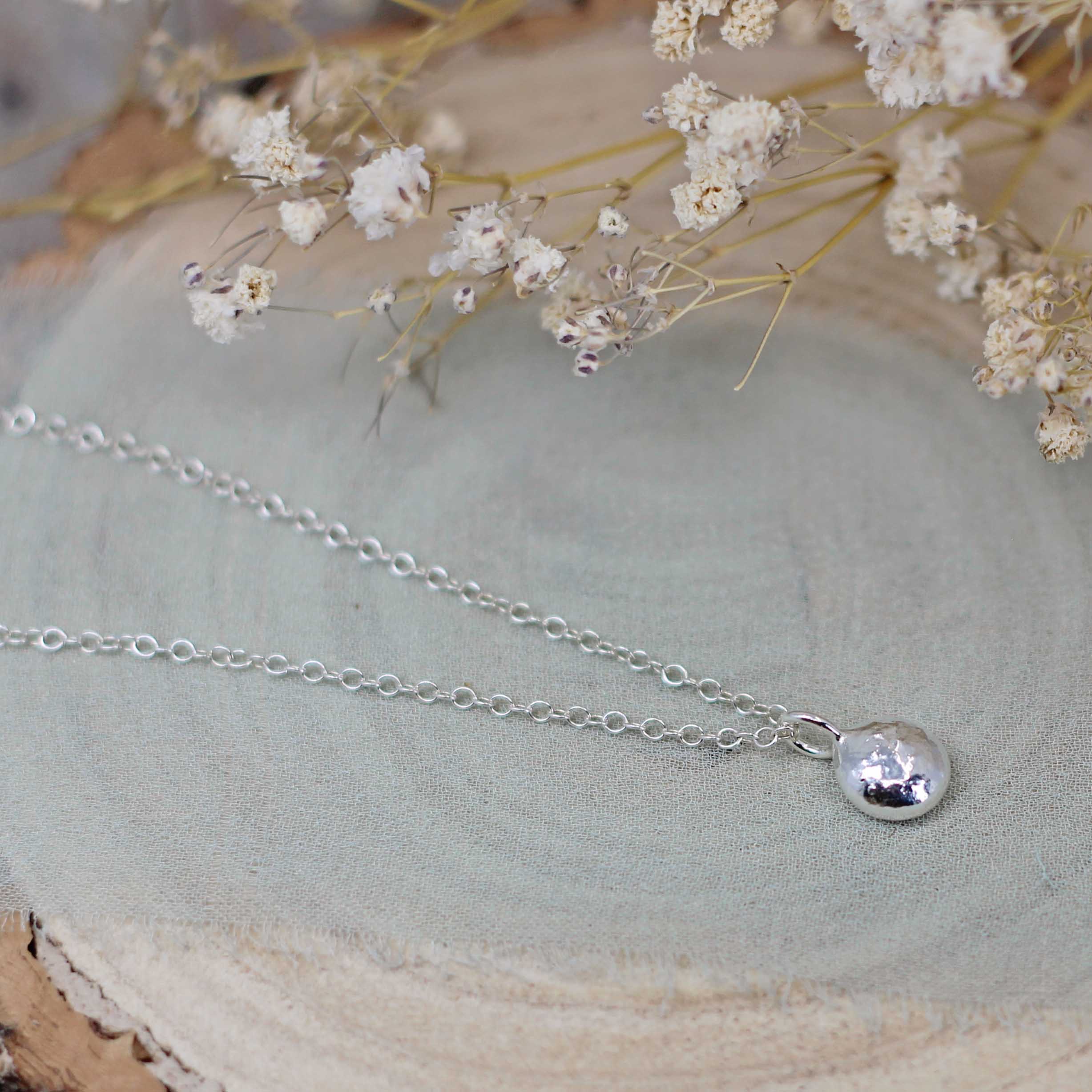 Maggie Read Jewellery Necklaces Silver Molten Nugget Necklace