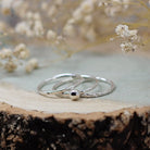 Maggie Read Jewellery Rings Silver Molten Nugget Stacking Rings