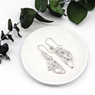 Maggie Read Jewellery Earrings Sterling silver Molten Metal Silver Abstract Earrings