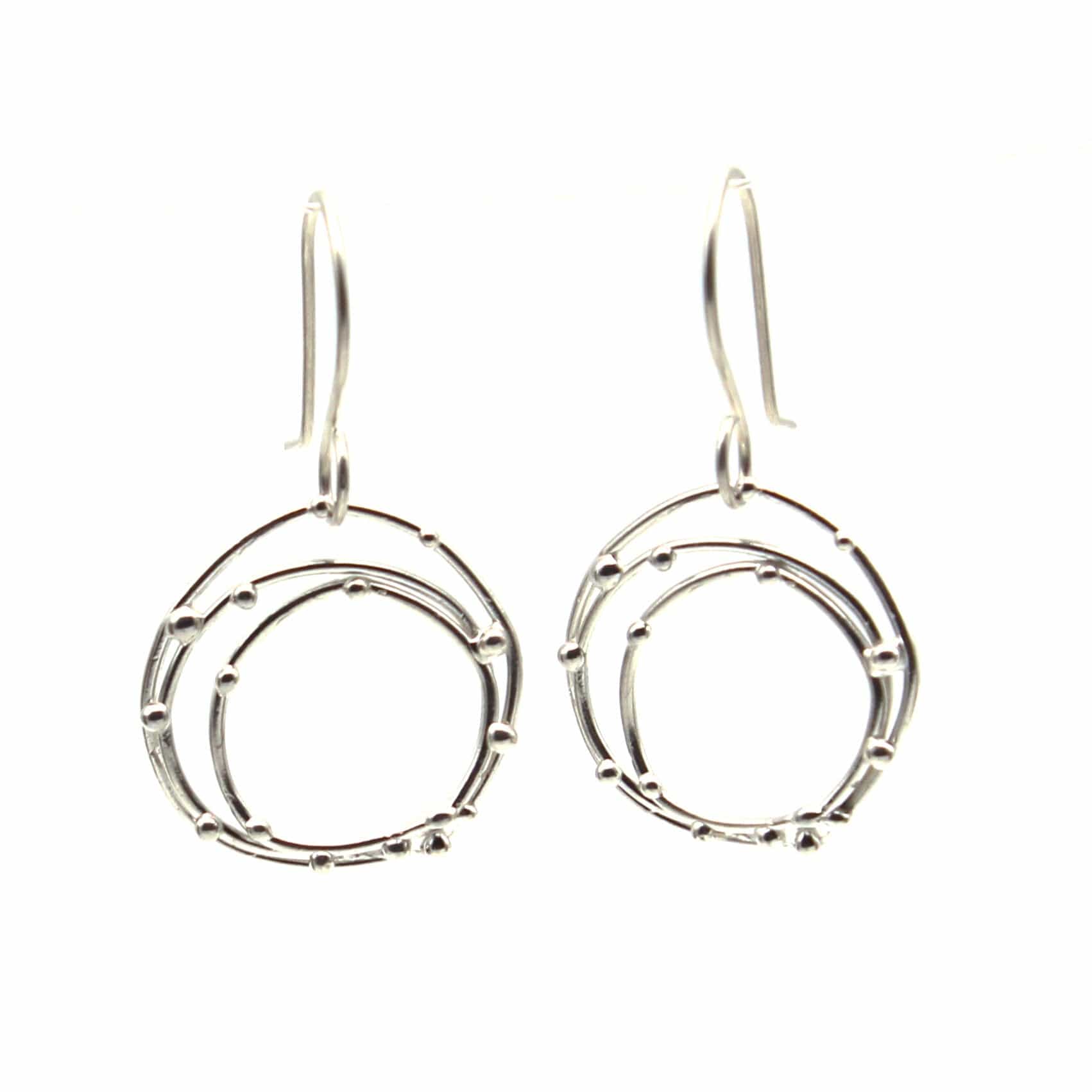Maggie Read Jewellery Earrings Sterling silver Orbital Silver Earrings