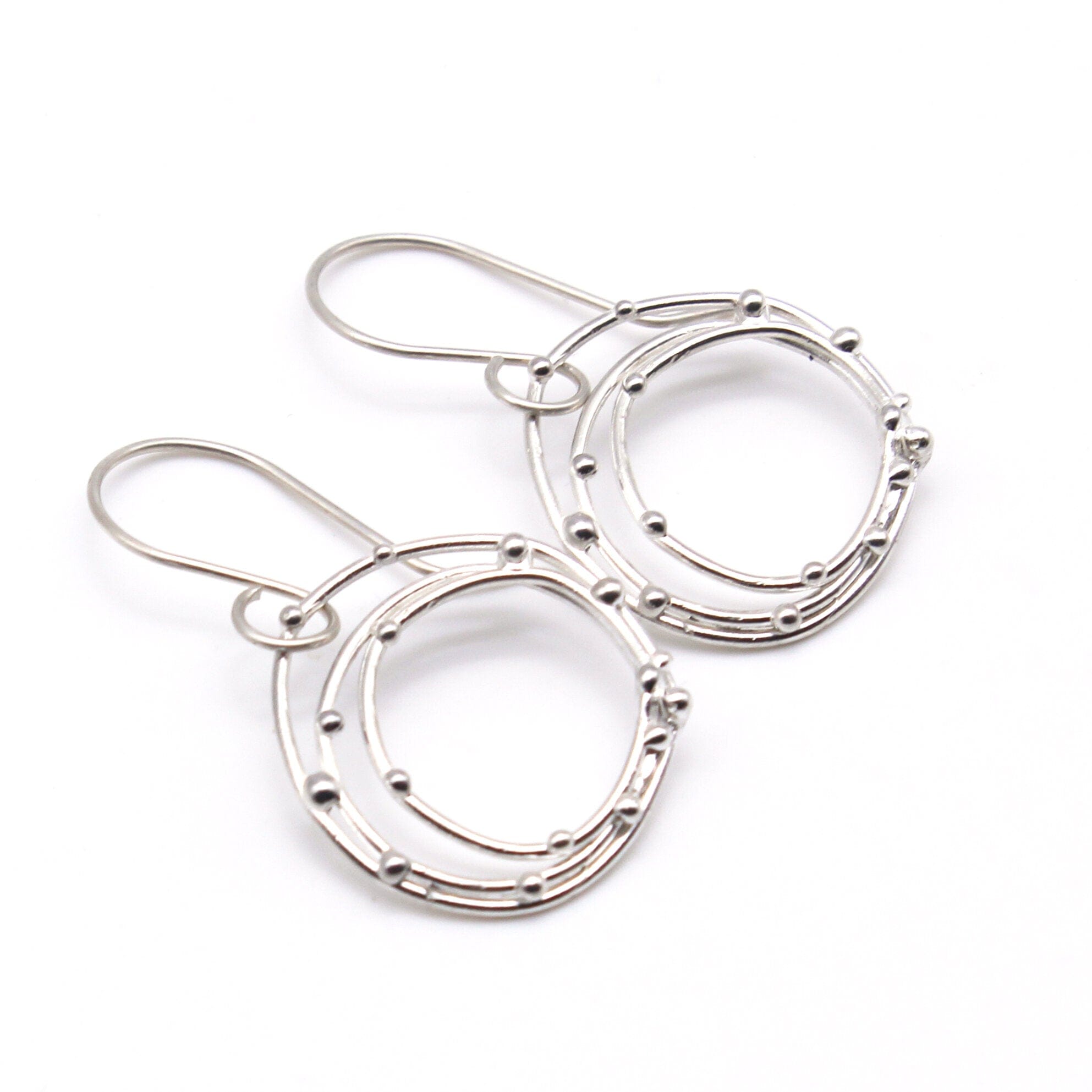 Maggie Read Jewellery Earrings Sterling silver Orbital Silver Earrings