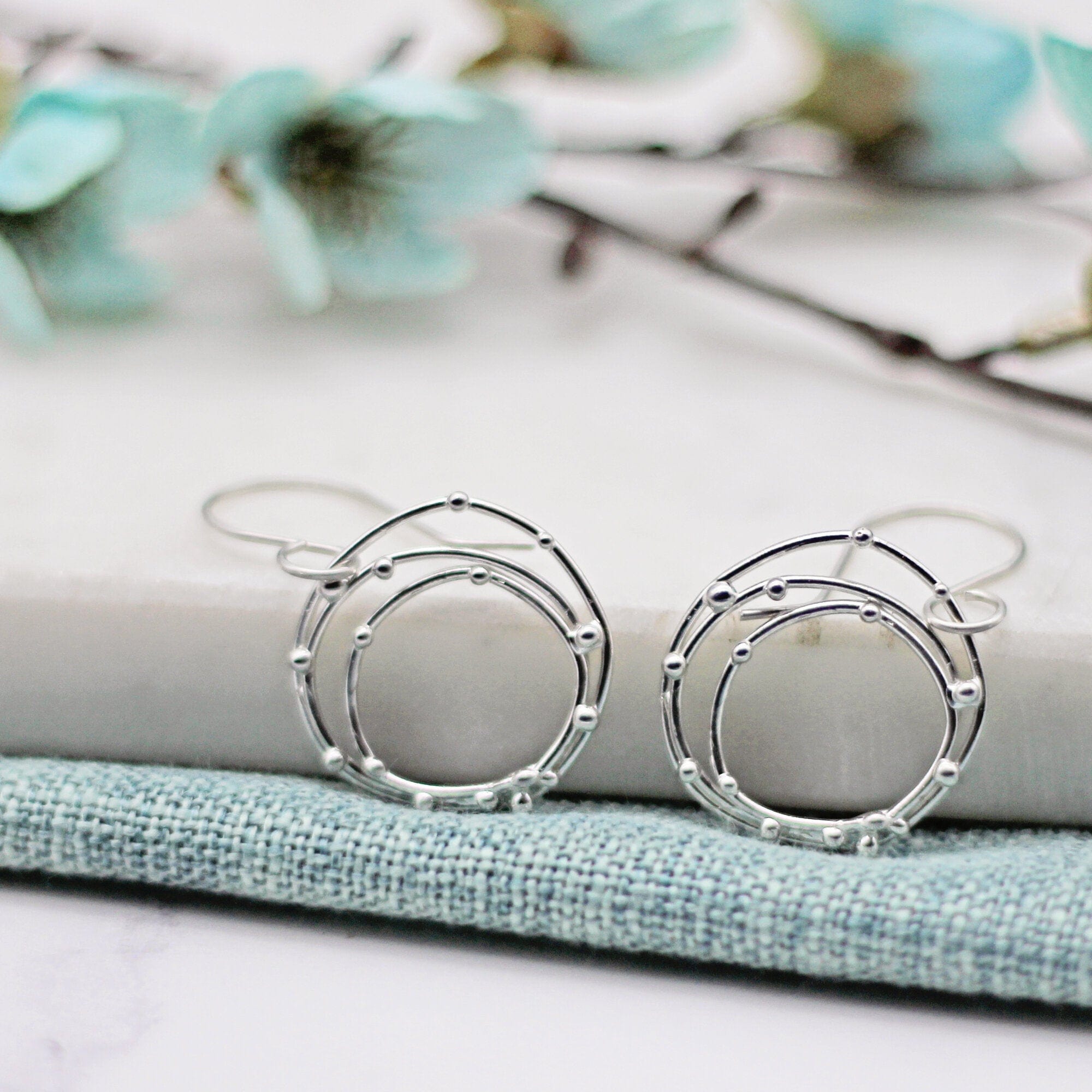 Maggie Read Jewellery Earrings Sterling silver Orbital Silver Earrings