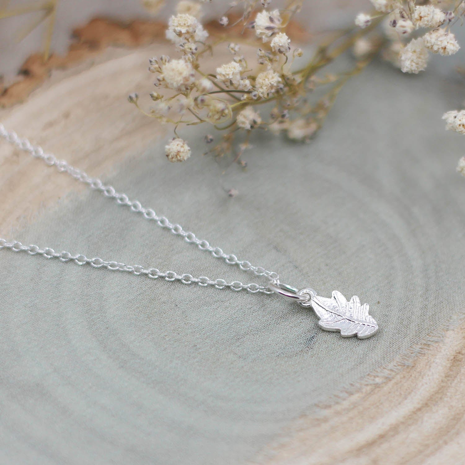 Maggie Read Jewellery Necklaces Oak Leaf Silver Necklace