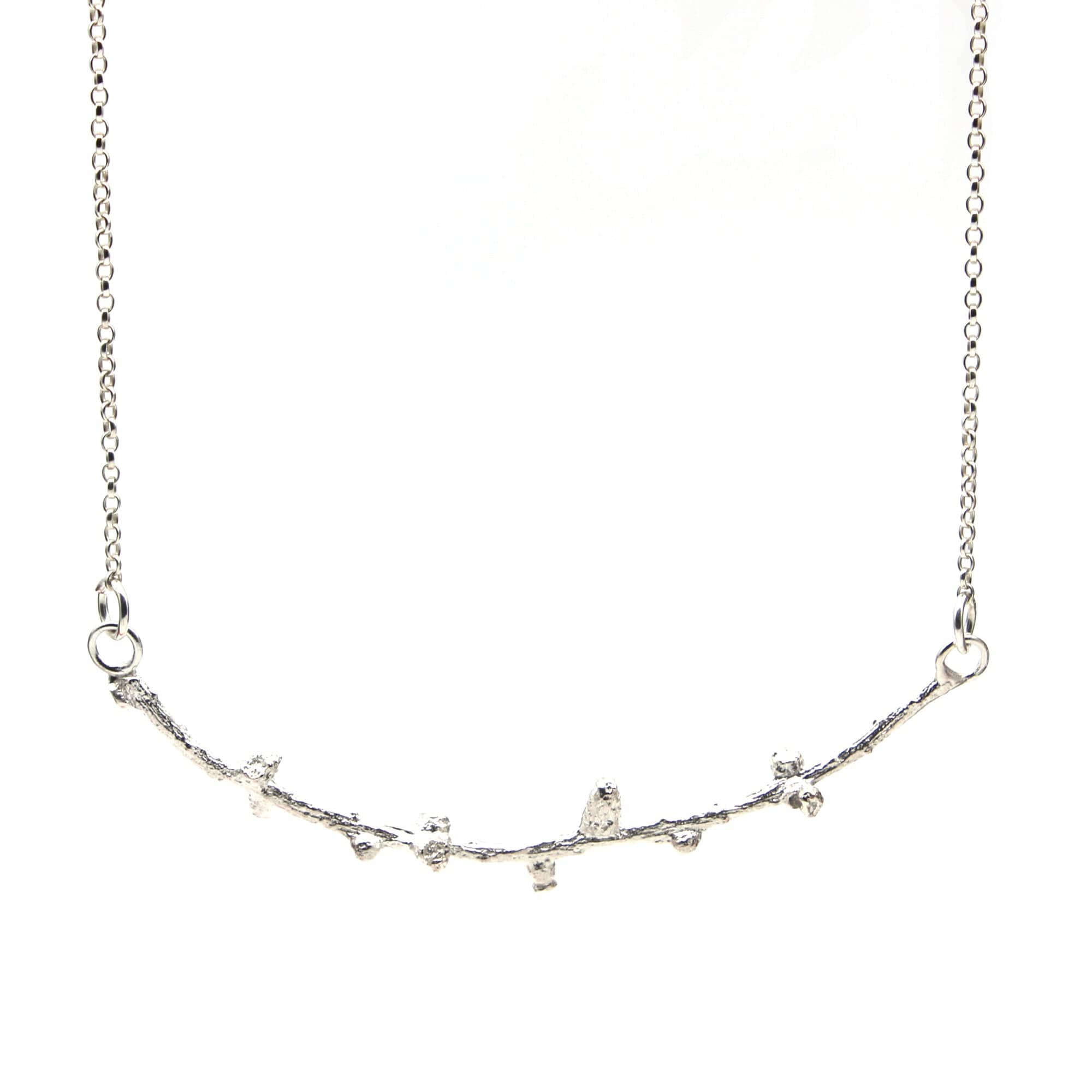 Maggie Read Jewellery Necklaces Sterling silver Larch Twig Silver Necklace