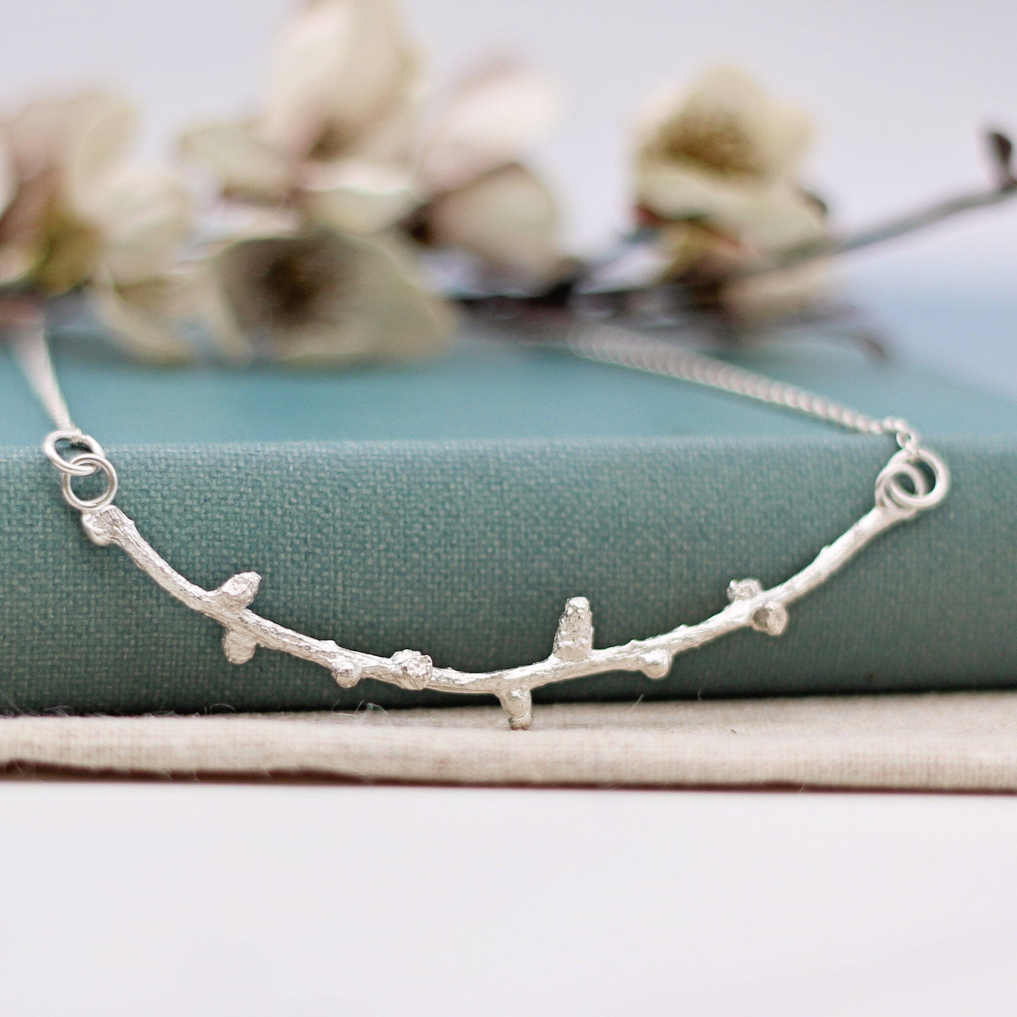 Maggie Read Jewellery Necklaces Sterling silver Larch Twig Silver Necklace