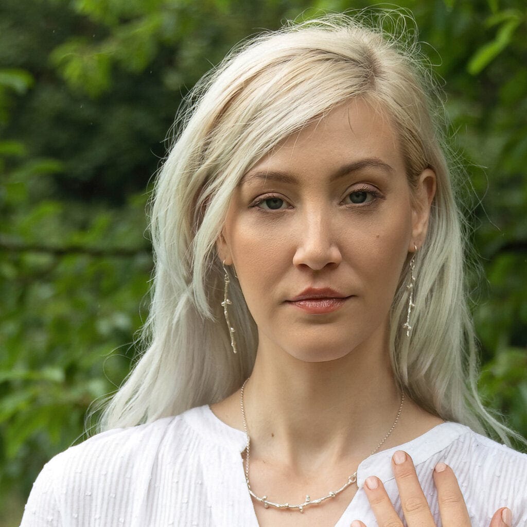 Maggie Read Jewellery Necklaces Sterling silver Larch Twig Silver Necklace