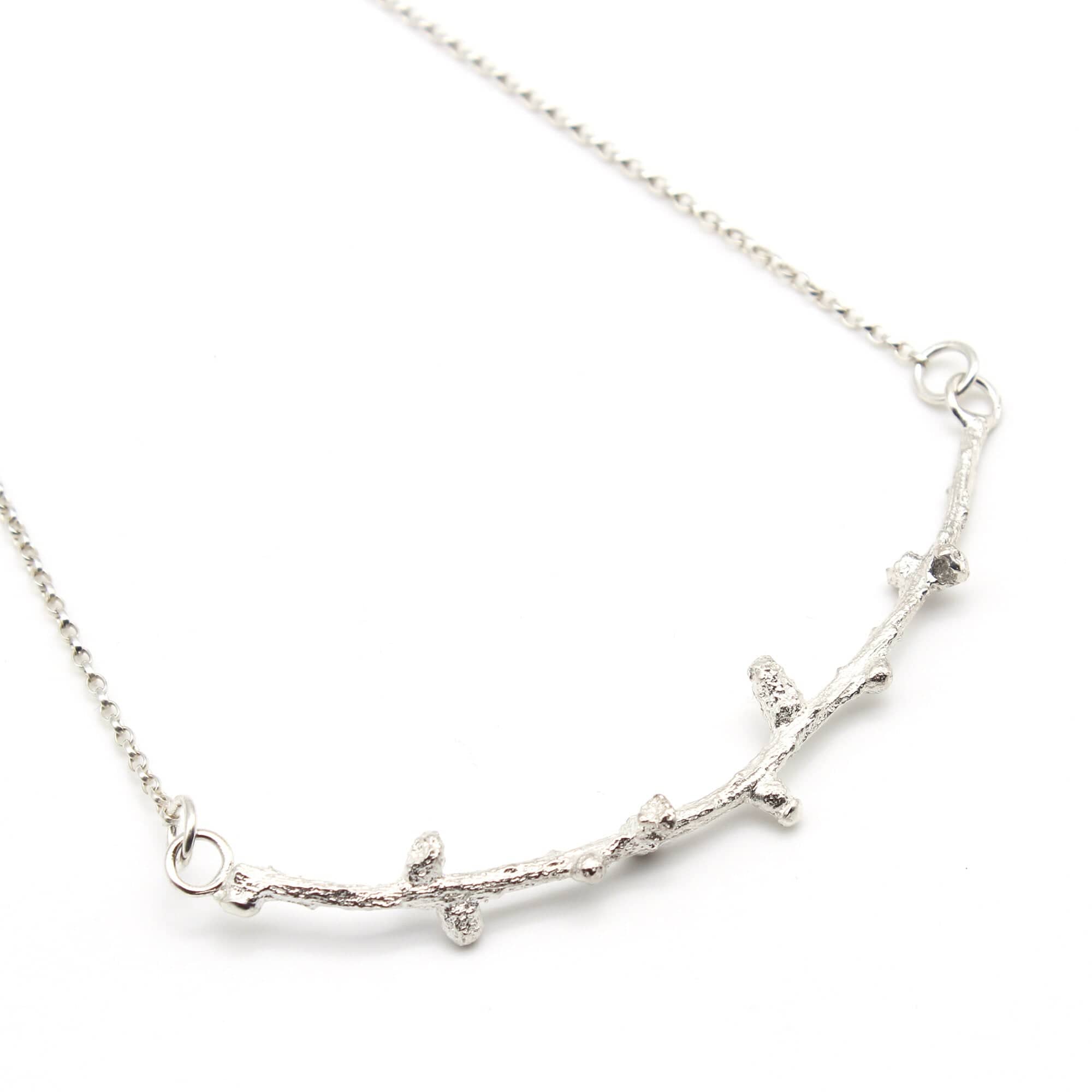 Maggie Read Jewellery Necklaces Sterling silver Larch Twig Silver Necklace