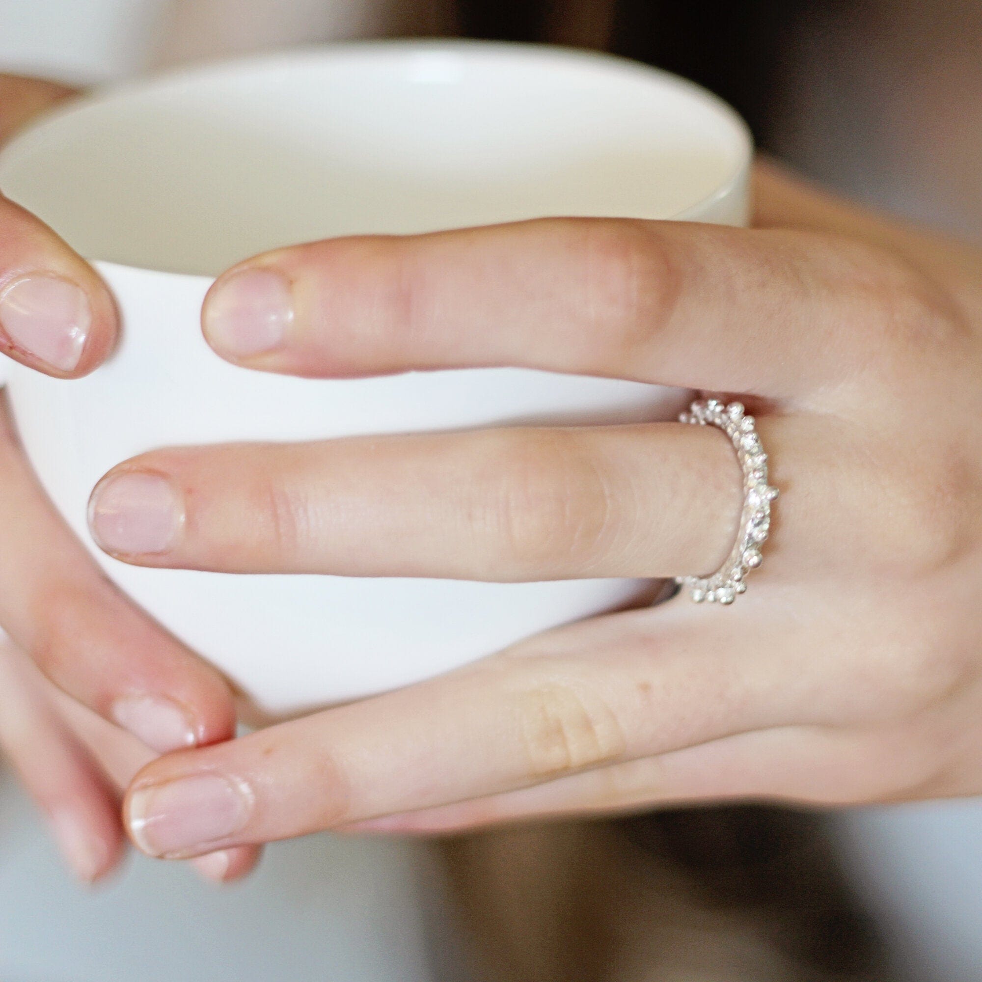 Maggie Read Jewellery Rings Orbital Silver Ring